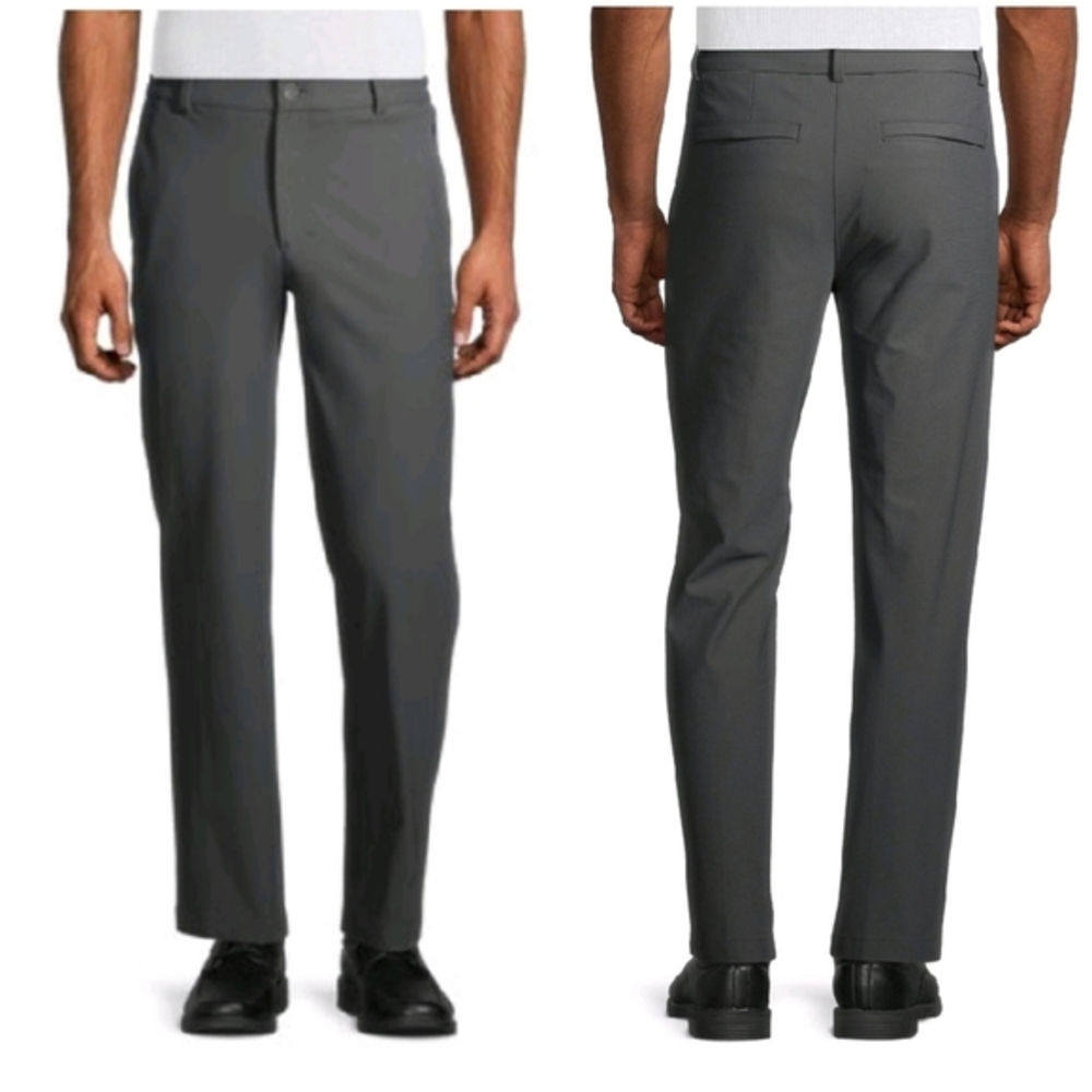 NWT George Men's Tech Chino Pants Gray Size 38x30